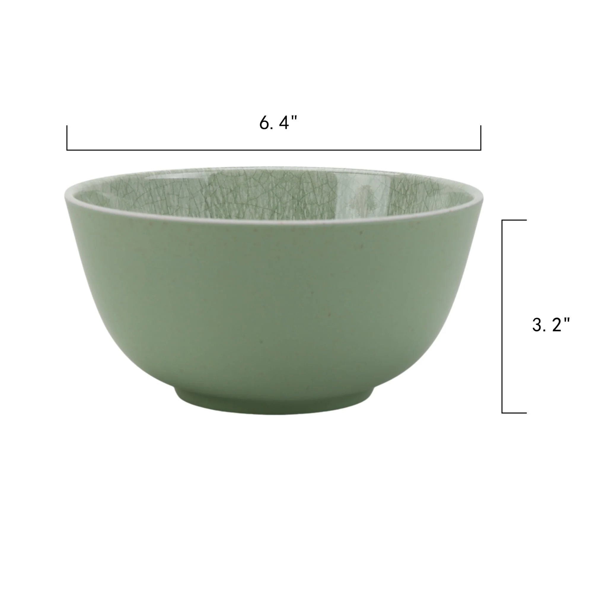 Better Homes & Gardens 12-Piece Bamboo Melamine Green Reactive Dinnerware Set - Image 4