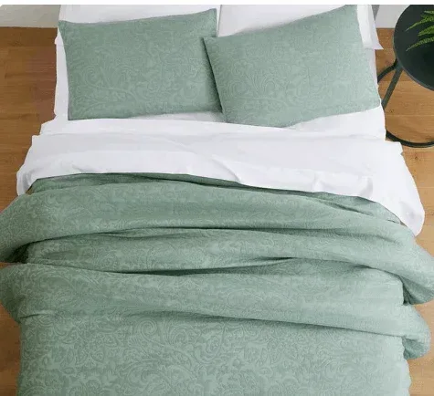 Better Homes & Gardens 3-Piece Sage Floral Comforter Set, Full/Queen - Image 3