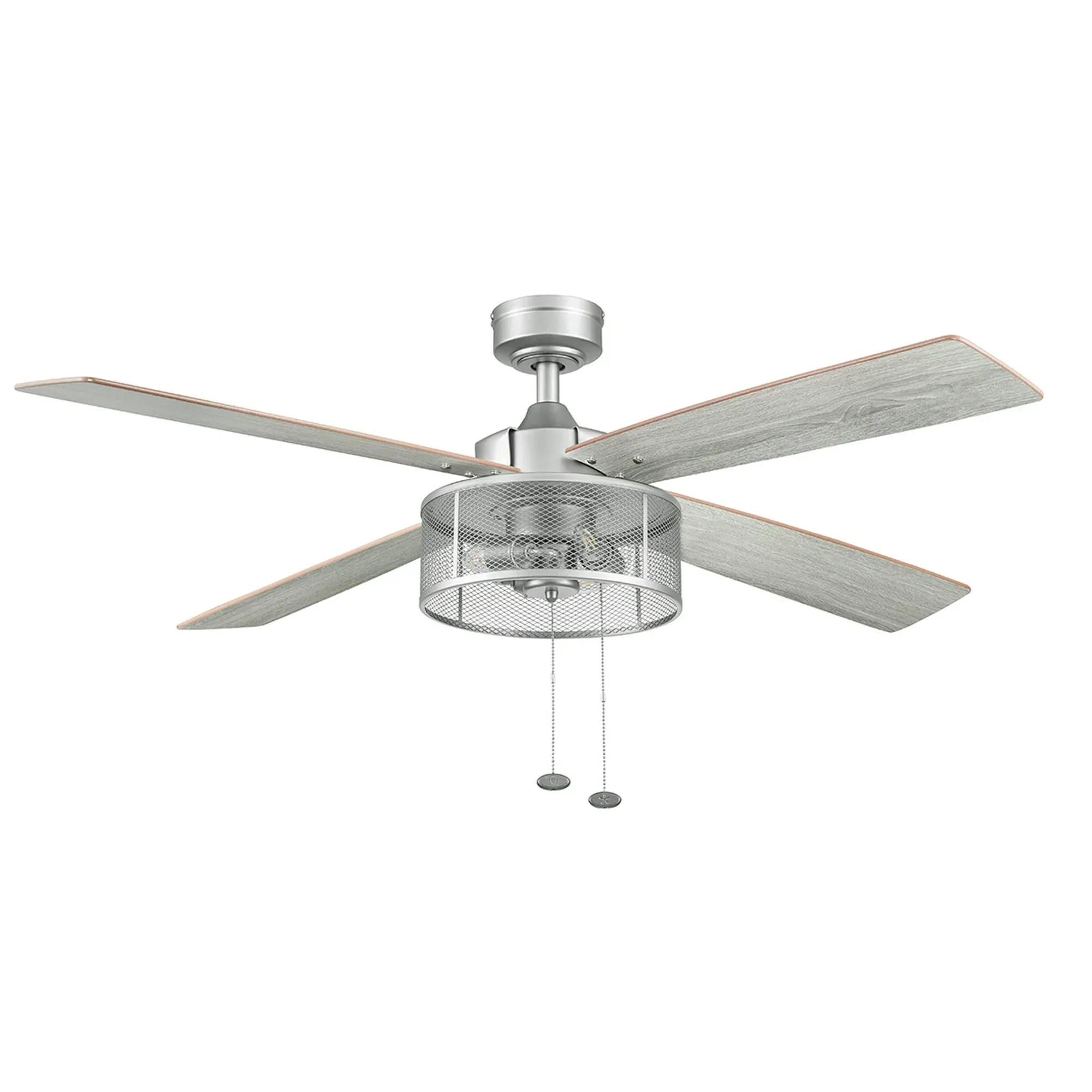 Better Homes & Gardens 52" Pewter Indoor Ceiling Fan with Light, 4 Blades, Pull Chains & Reverse Airflow - Image 11