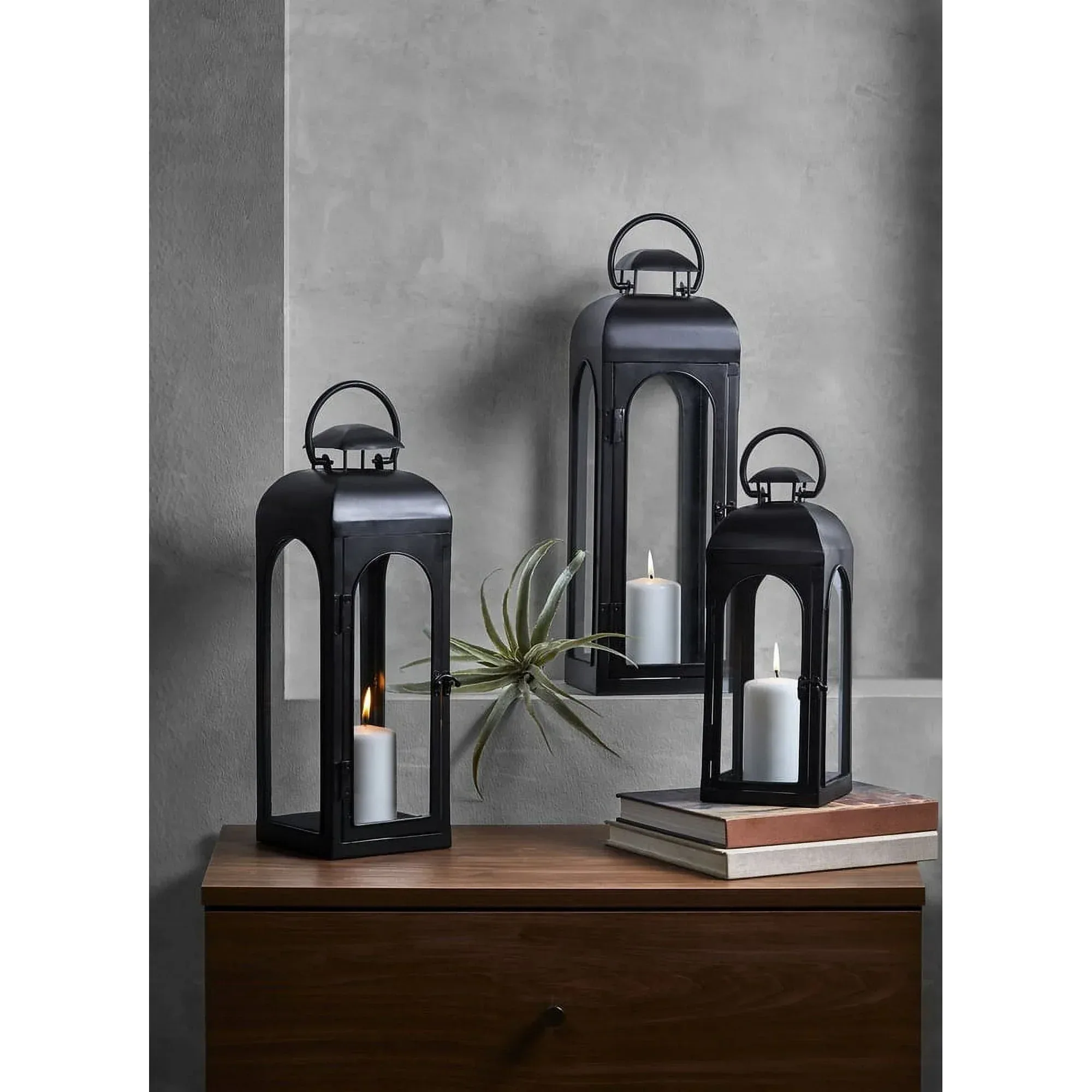 Better Homes & Gardens Black Metal Lantern Candle Holder - Image 14
