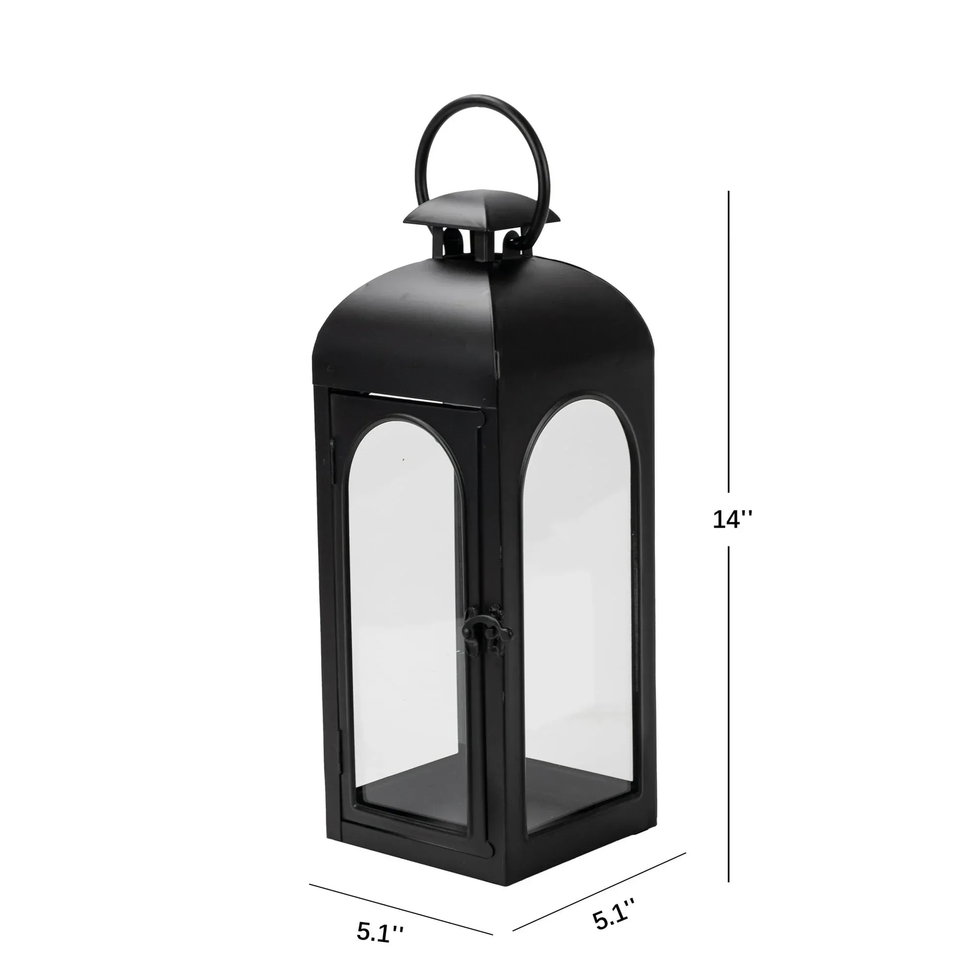 Better Homes & Gardens Black Metal Lantern Candle Holder - Image 6