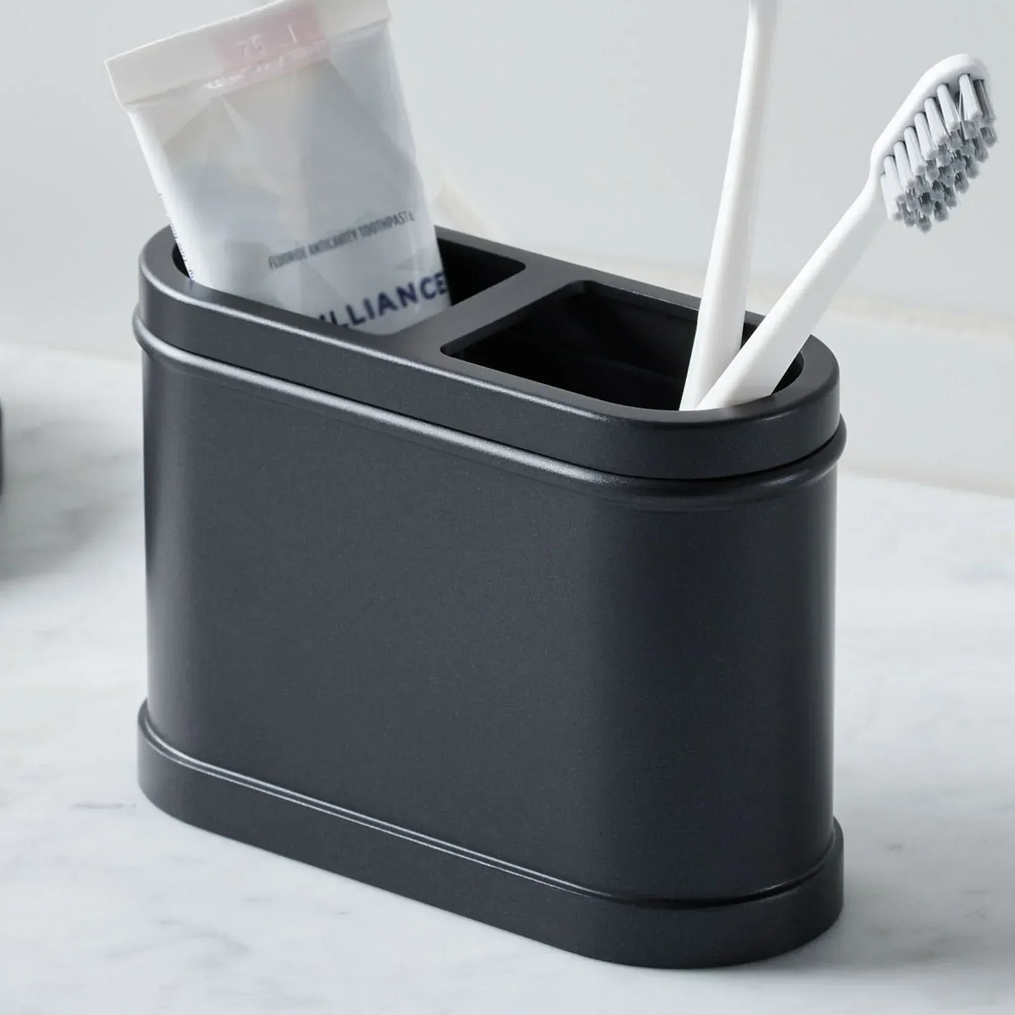 Better Homes & Gardens Black Metal Toothbrush Holder - Image 2