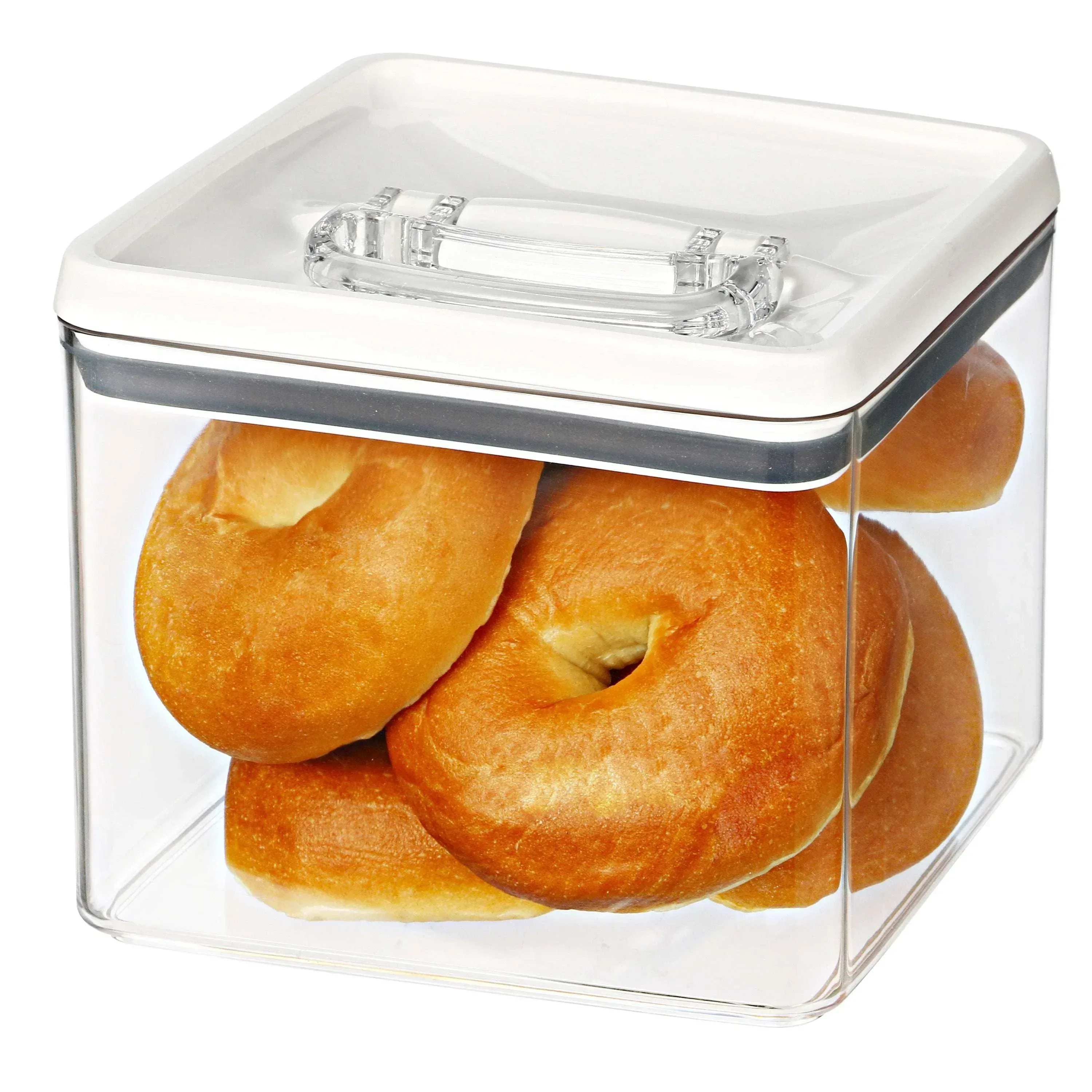 Better Homes & Gardens Flip-Tite® Large 19.7 Cup Airtight Bagel Food Storage Container, BPA-Free, Stackable Pantry Canister - Image 2