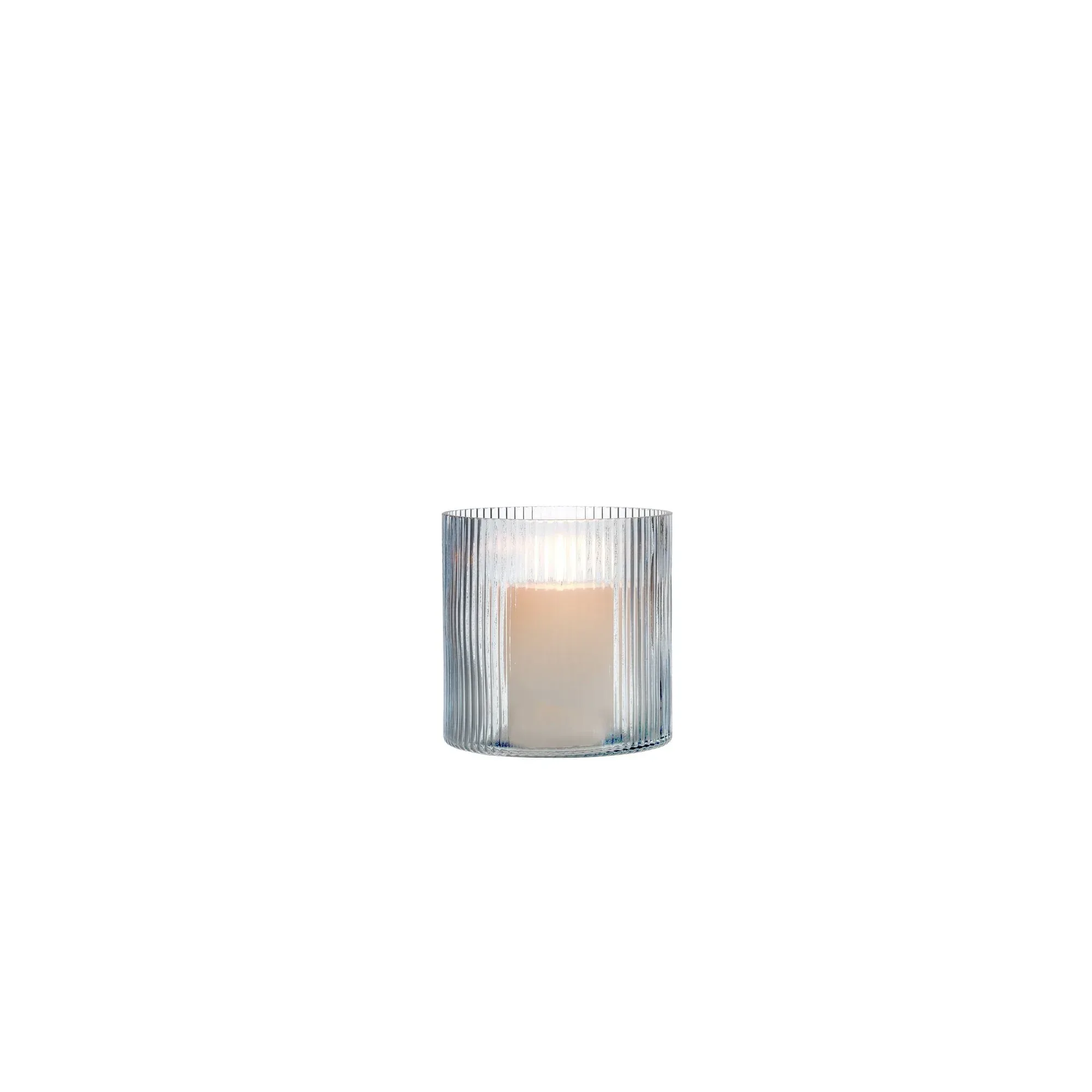 Better Homes & Gardens Glass Ribbed Hurricane Candle Holder, 5", Medium, Living Room - Image 10