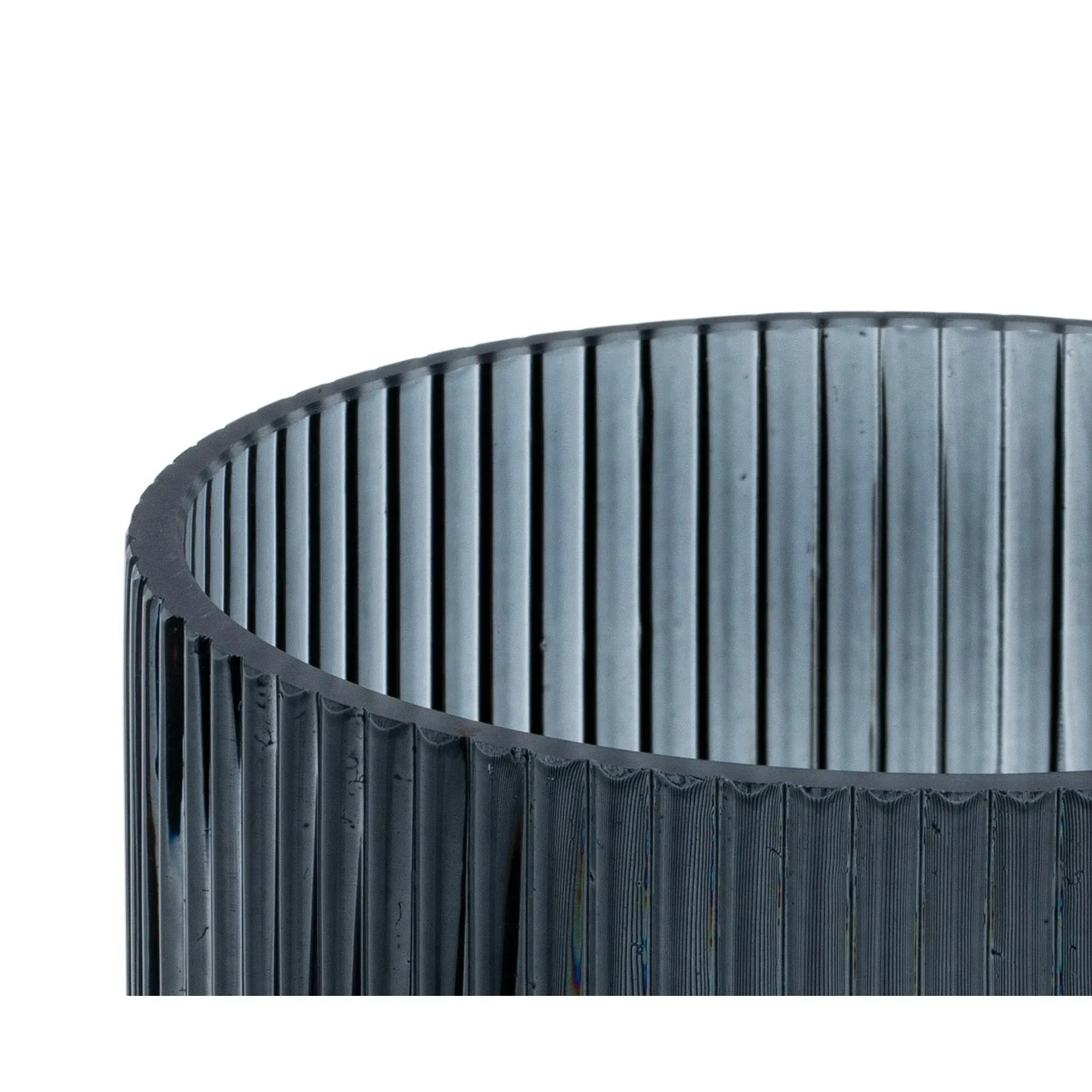 Better Homes & Gardens Glass Ribbed Hurricane Candle Holder, 5", Medium, Living Room - Image 20