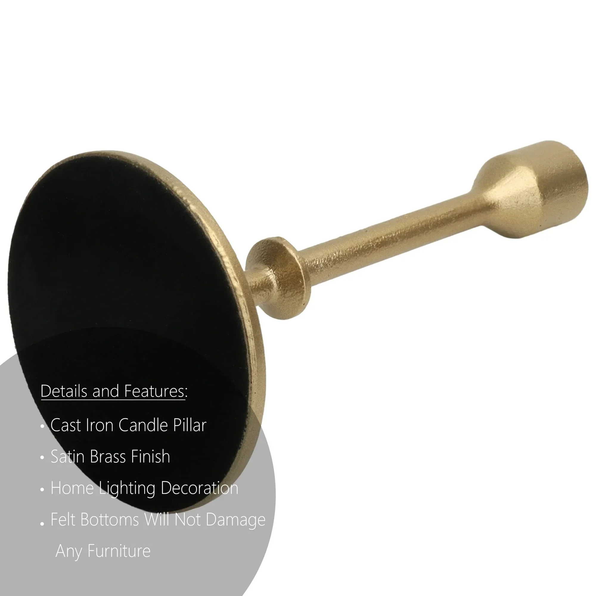 Better Homes & Gardens Gold Cast Iron Taper Candle Holder - Image 14
