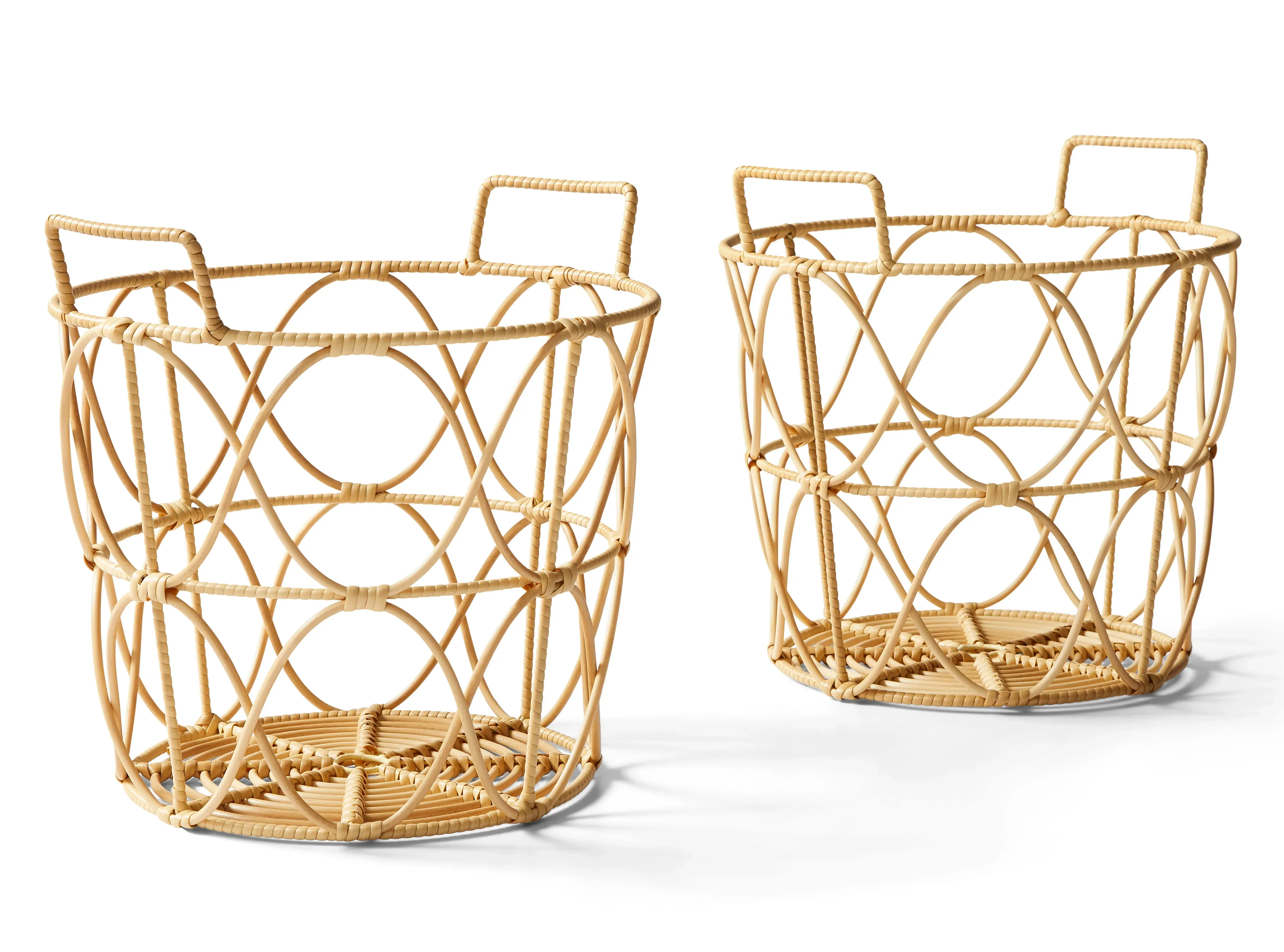 Better Homes & Gardens Large Poly Rattan Storage Basket with Handles - Image 6