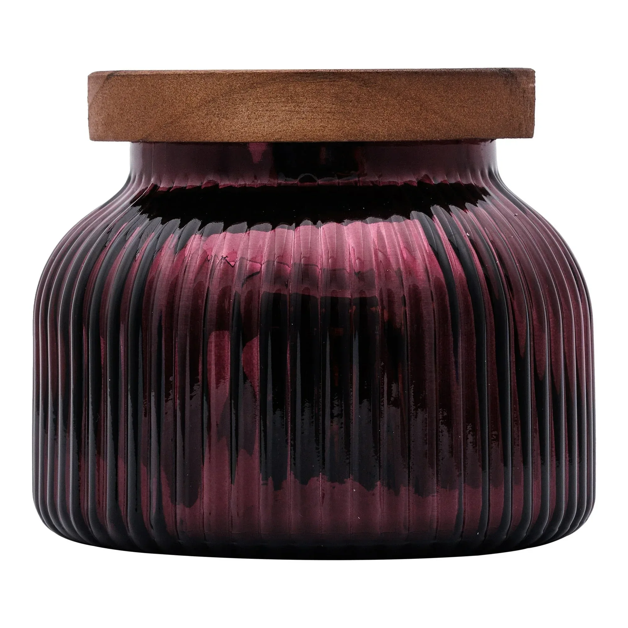 Better Homes & Gardens Scented Cotton 2-Wicks Ribbed Mecury Glass Jar Candle with Wooden Lid 18oz - Image 26
