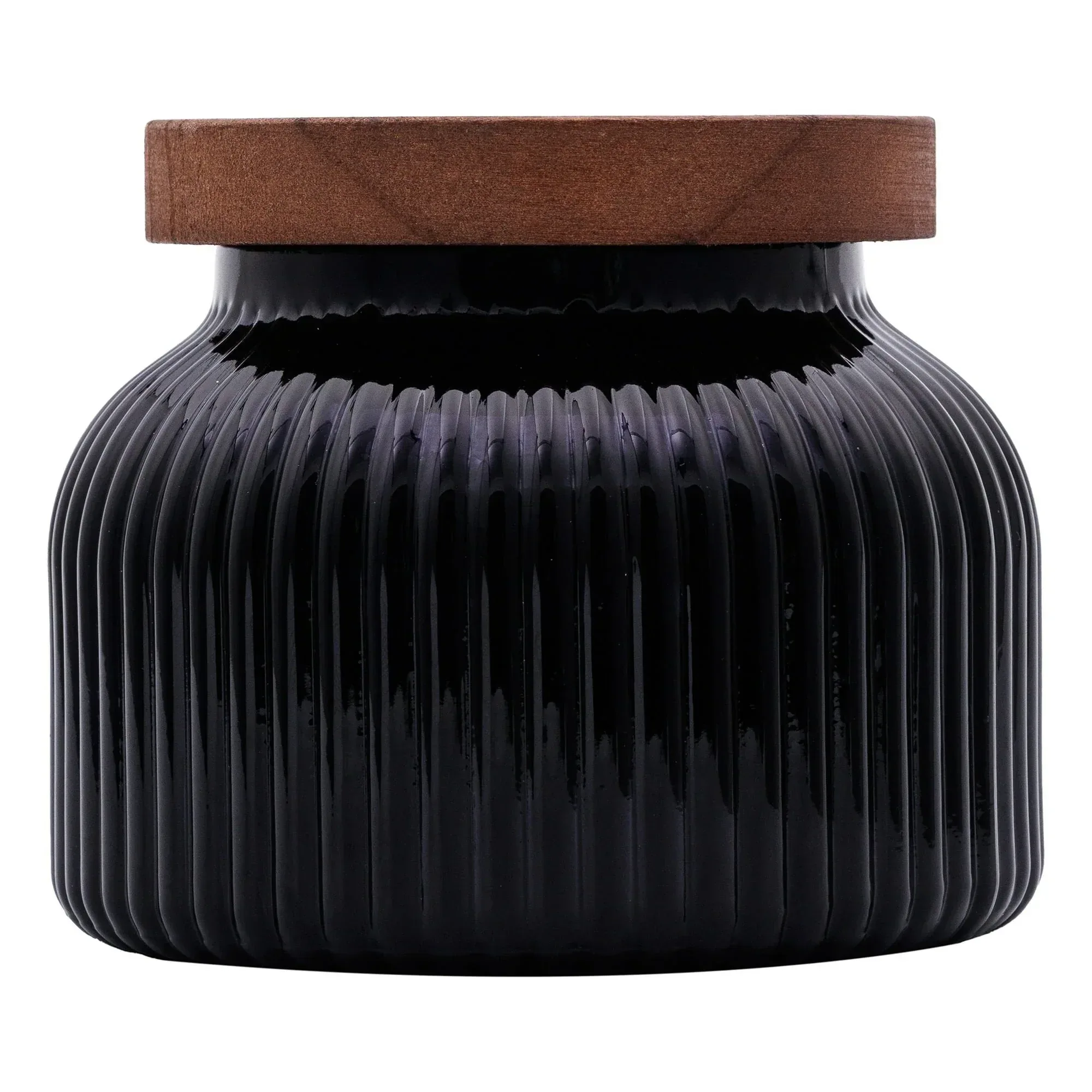 Better Homes & Gardens Scented Cotton 2-Wicks Ribbed Mecury Glass Jar Candle with Wooden Lid 18oz - Image 32
