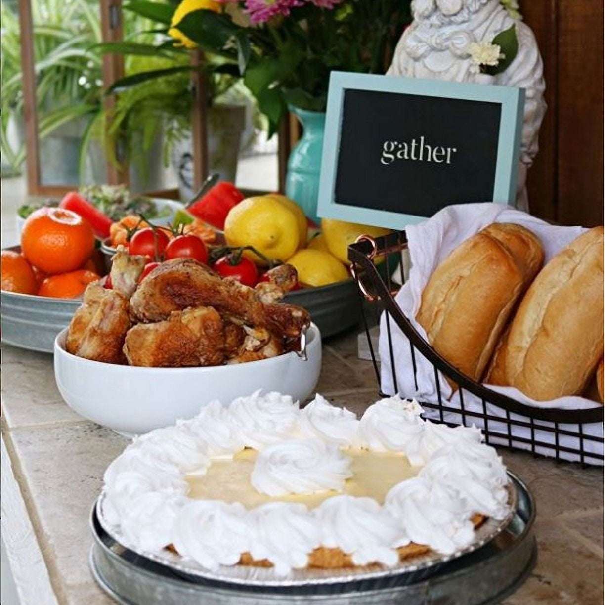 Better Homes & Gardens- White Round Porcelain Serve Bowl - Image 2