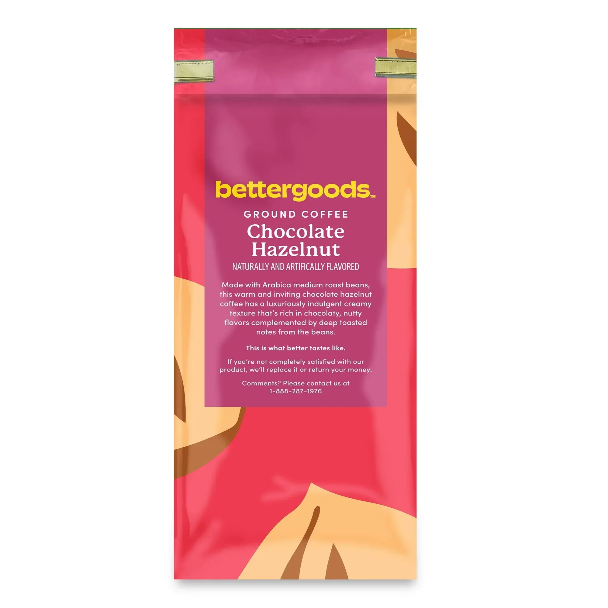 bettergoods Chocolate Hazelnut Flavored Ground Coffee, Medium Roast, 12 oz - Image 2