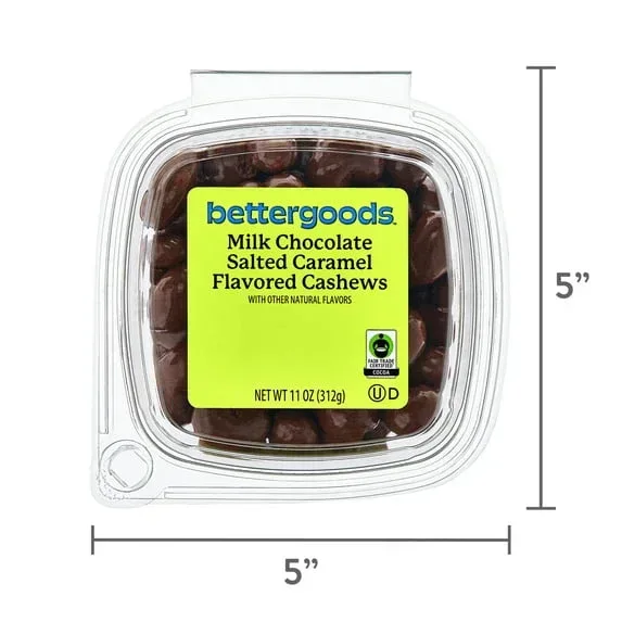 bettergoods Milk Chocolate Salted Caramel Flavored Cashews, 11 oz - Image 5
