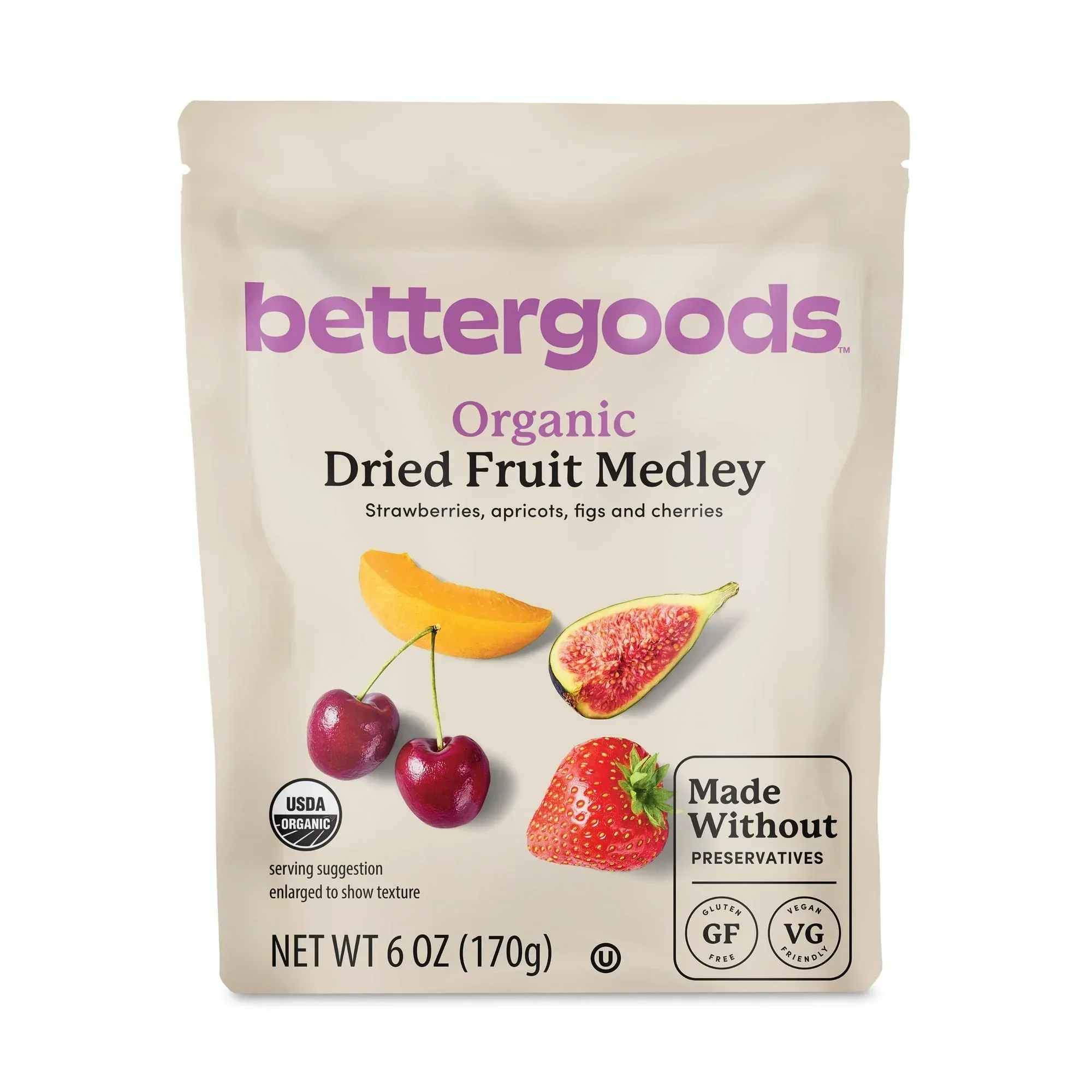 bettergoods Organic Dried Fruit Medley, 6 oz