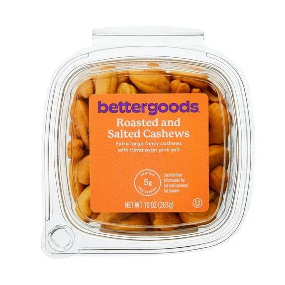 bettergoods Roasted and Salted Cashews, 10 oz