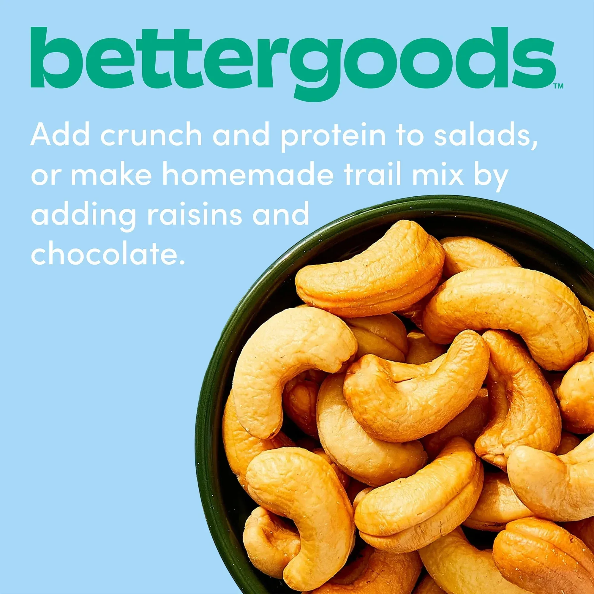 bettergoods Roasted and Unsalted Cashews, 10 oz - Image 3
