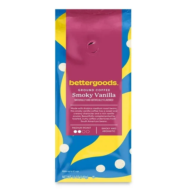 bettergoods Smoky Vanilla Flavored Ground Coffee, Medium Roast, 12 oz - Image 6