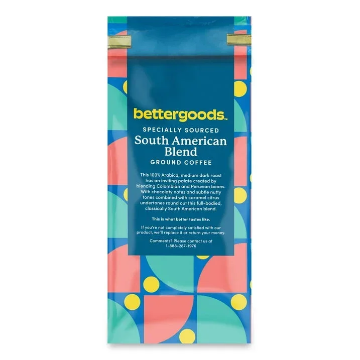 bettergoods Specialty Blend South American Ground Coffee, Medium Dark Roast, 12 oz - Image 4