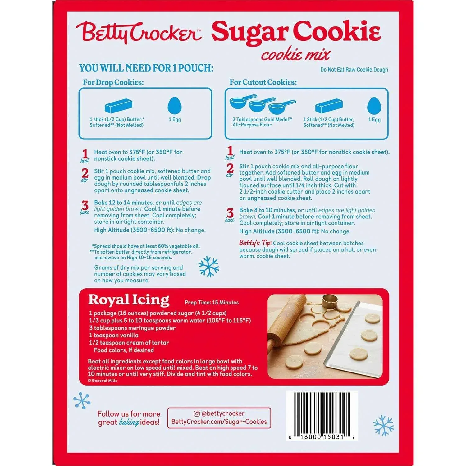 Betty Crocker Sugar Cookie Mix, 17.5 oz., 5 pk. - Image 4