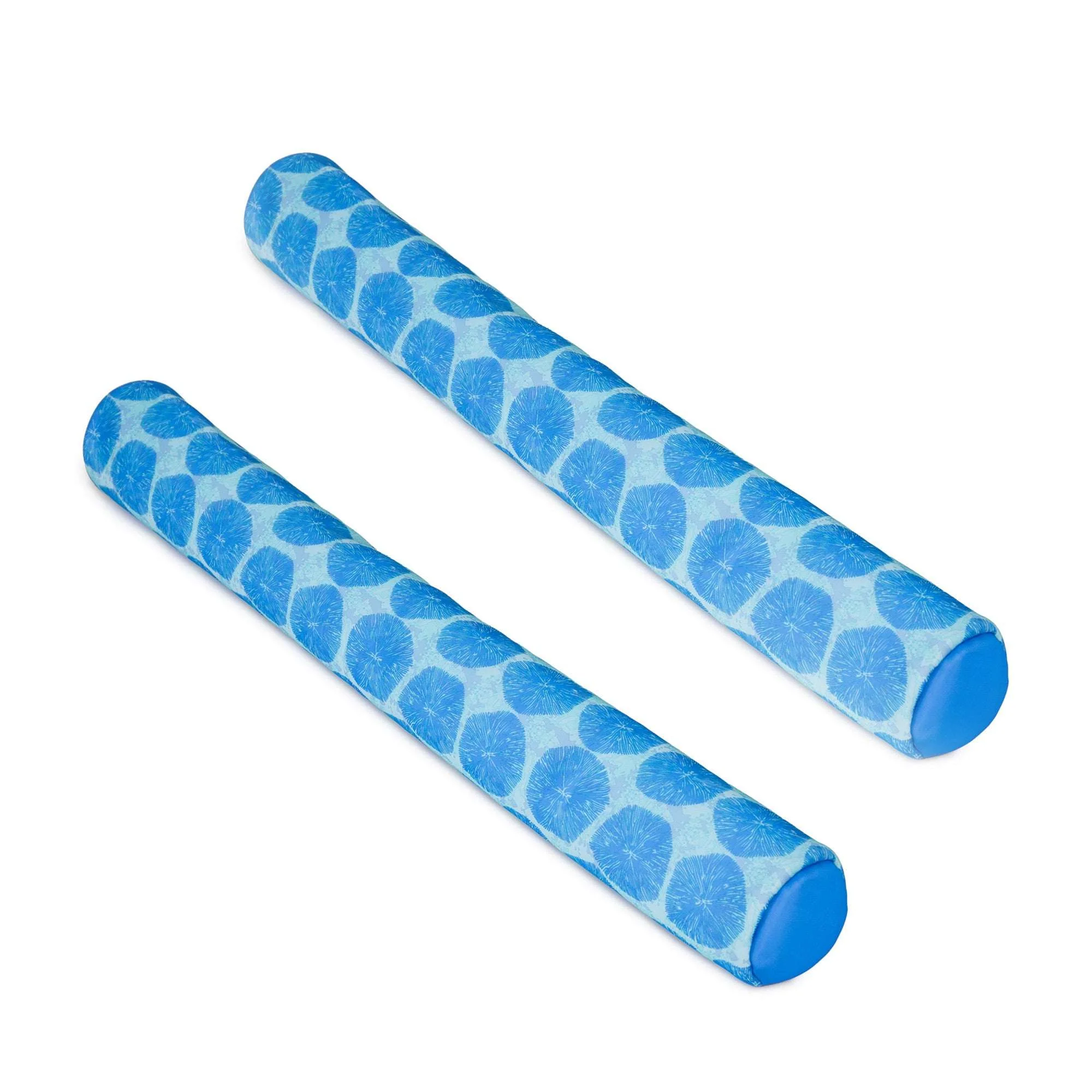 Big Joe Noodle 2 Pack No Inflation Needed Pool Float, Coral Bloom Doubled-Sided Mesh, Quick Draining Fabric, 4 Feet Jumbo - Image 2