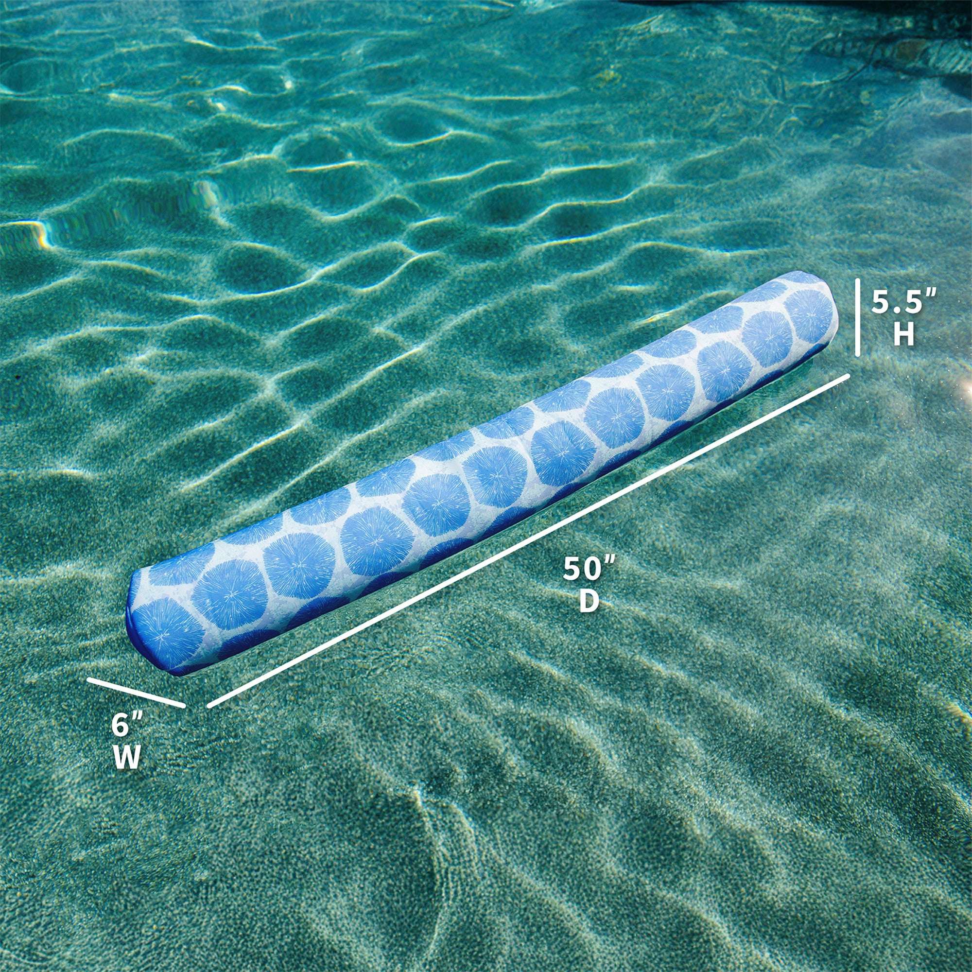 Big Joe Noodle 2 Pack No Inflation Needed Pool Float, Coral Bloom Doubled-Sided Mesh, Quick Draining Fabric, 4 Feet Jumbo - Image 3