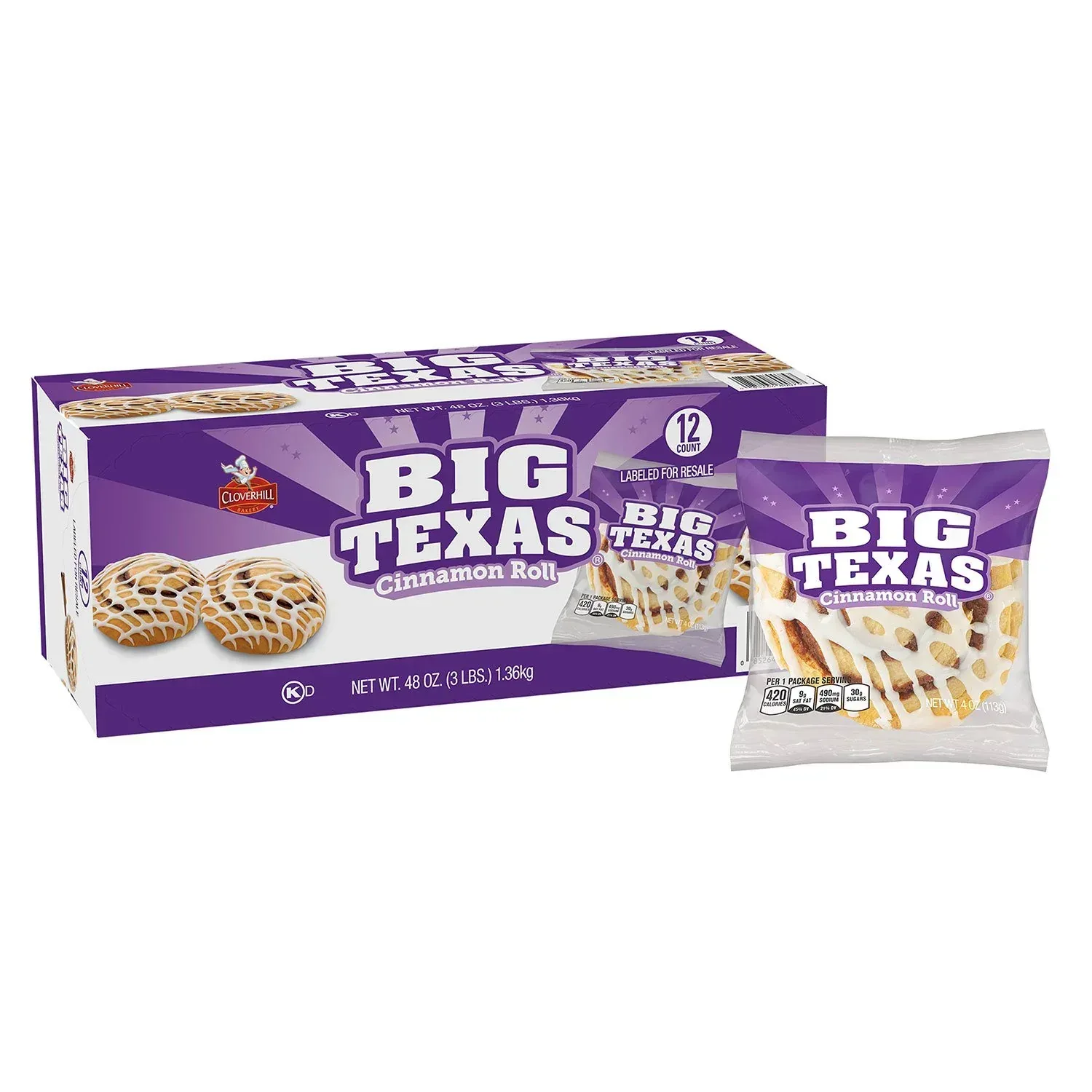 Big Texas Cinnamon Roll, 4 oz., 12 pk. - Image 2