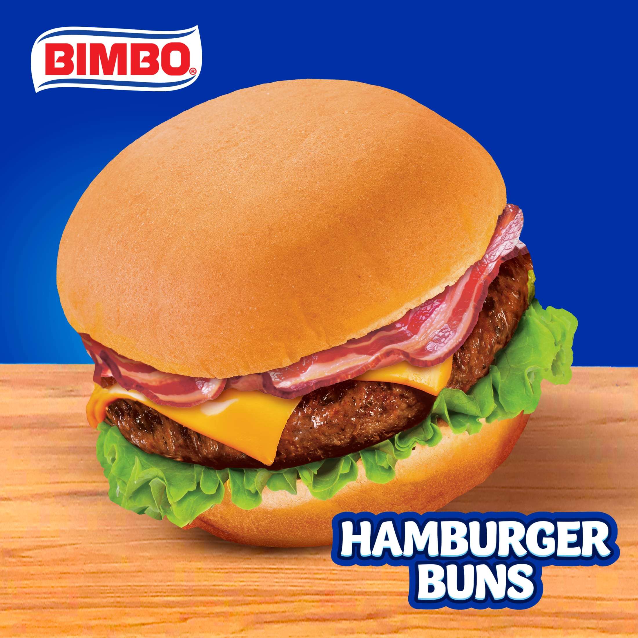 Bimbo Bimbollos Hamburger Buns, 8 count, White Hamburger Buns, 15 oz Bag - Image 3