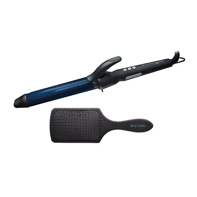 Bio Ionic Graphene MX Long Barrel Curling Iron 1.25" with Brush - Image 6
