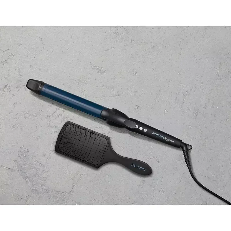 Bio Ionic Graphene MX Long Barrel Curling Iron 1.25" with Brush - Image 7