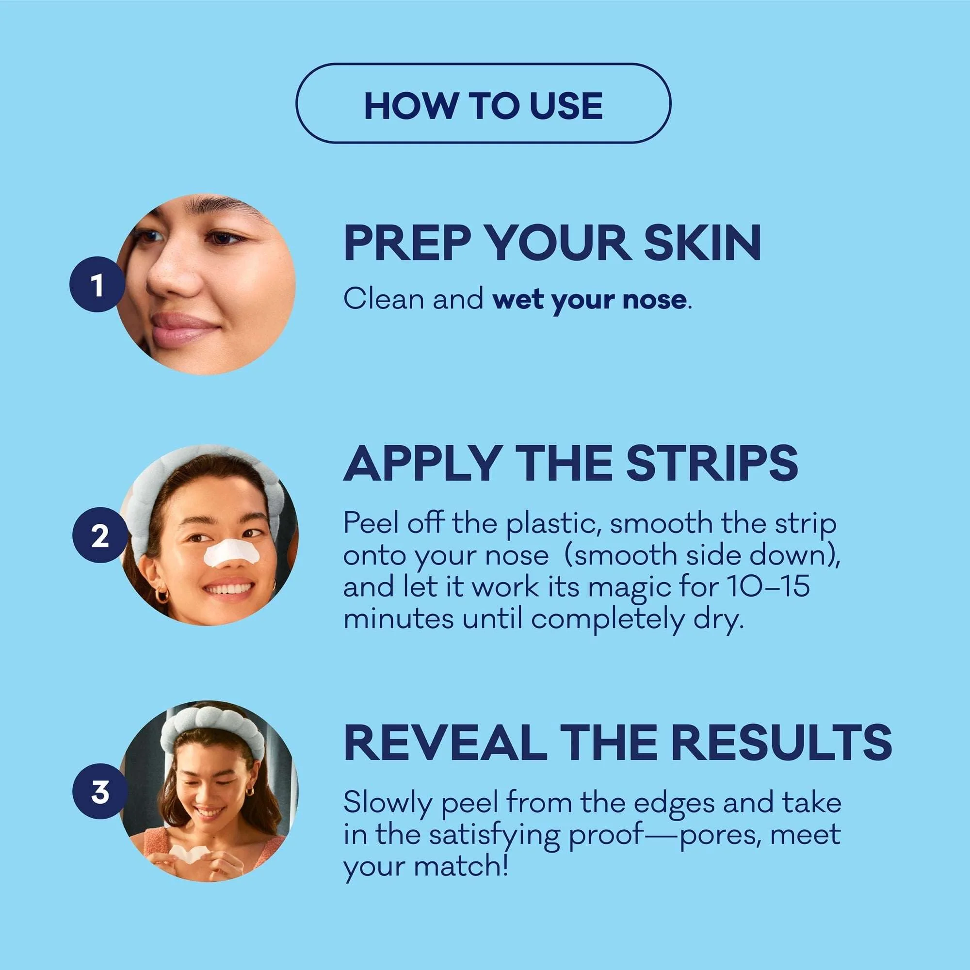 Biore Deep Cleansing Pore Nose Strips, Original, Blackhead Remover Strips, Oil Free, 14 Ct - Image 4