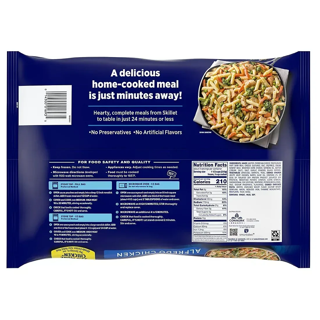 Birds Eye Alfredo Chicken Skillet Meal, 63 oz. - Image 2