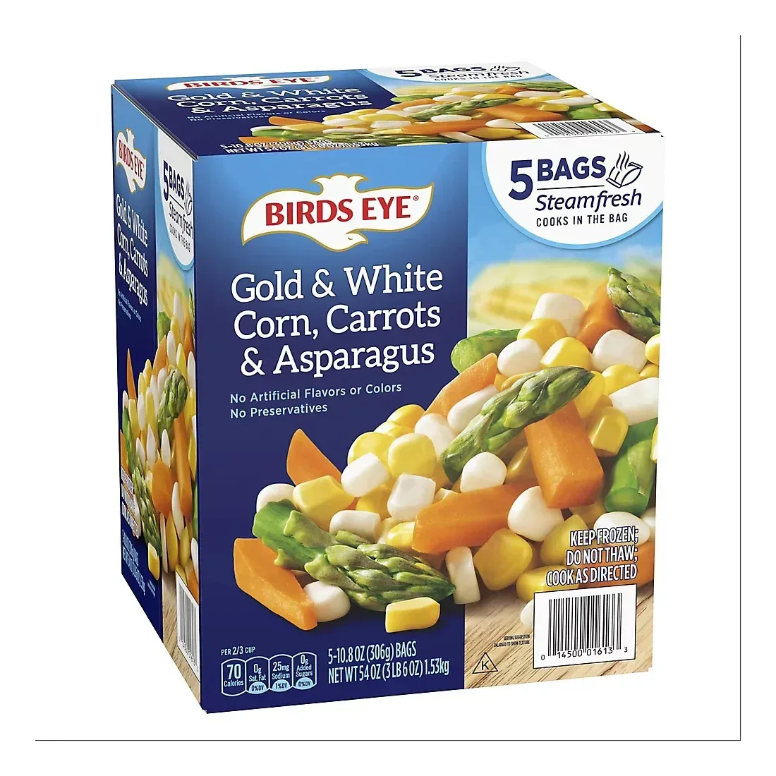 Birds Eye Steamfresh Corn, Carrots & Asparagus, Mixed Vegetables, 5 pk./10.8 oz. - Image 2