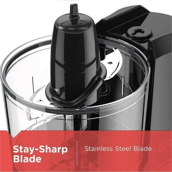 BLACK+DECKER 1.5-Cup Electric Food Chopper, One Touch Pulse, 150W Motor, Mini Food Processor, Stay-Sharp Blade, Dishwasher Safe - Image 5