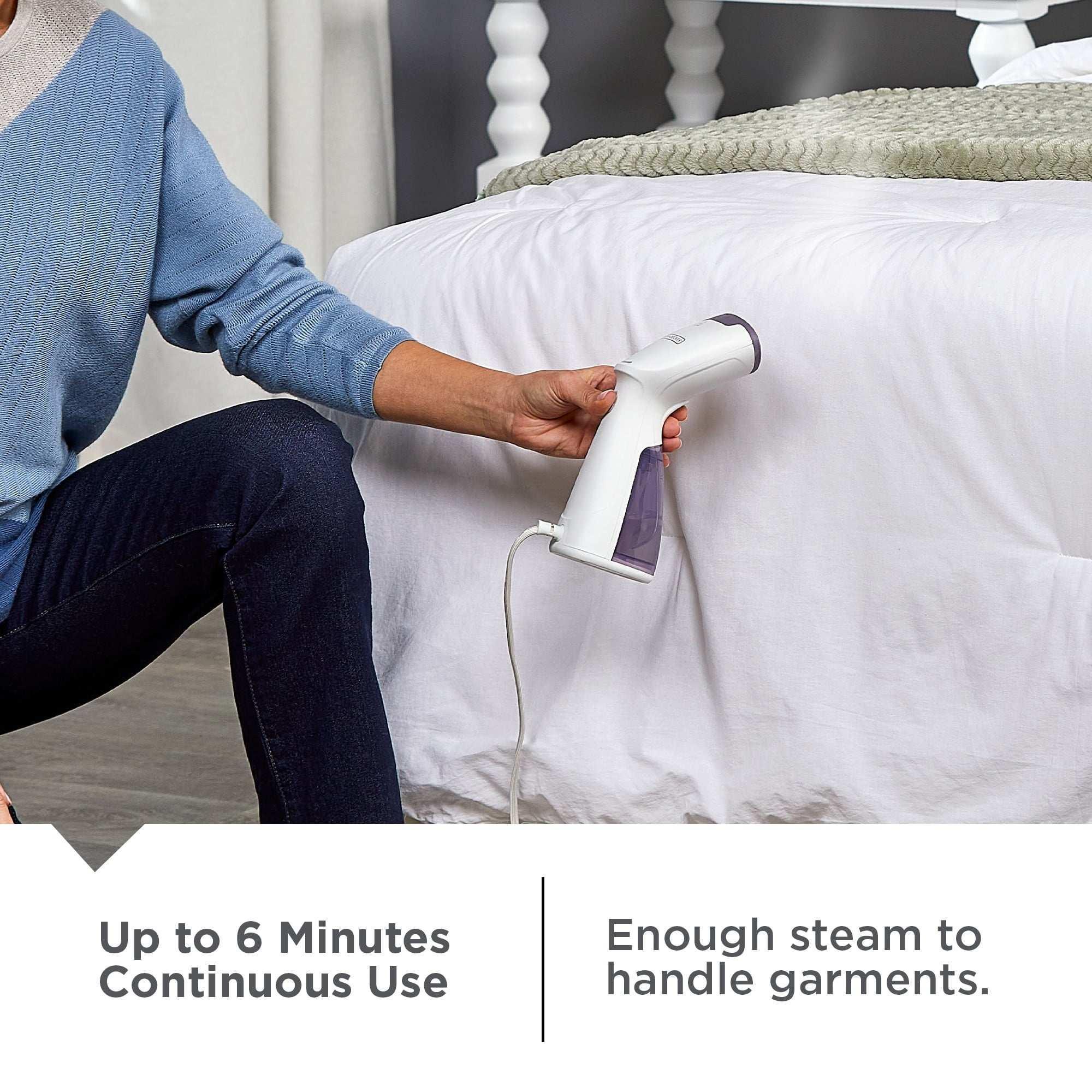 BLACK+DECKER 1000W Compact Garment Steamer with Pump Heater, Removable Water Tank, and Quick Heat-up - Image 8