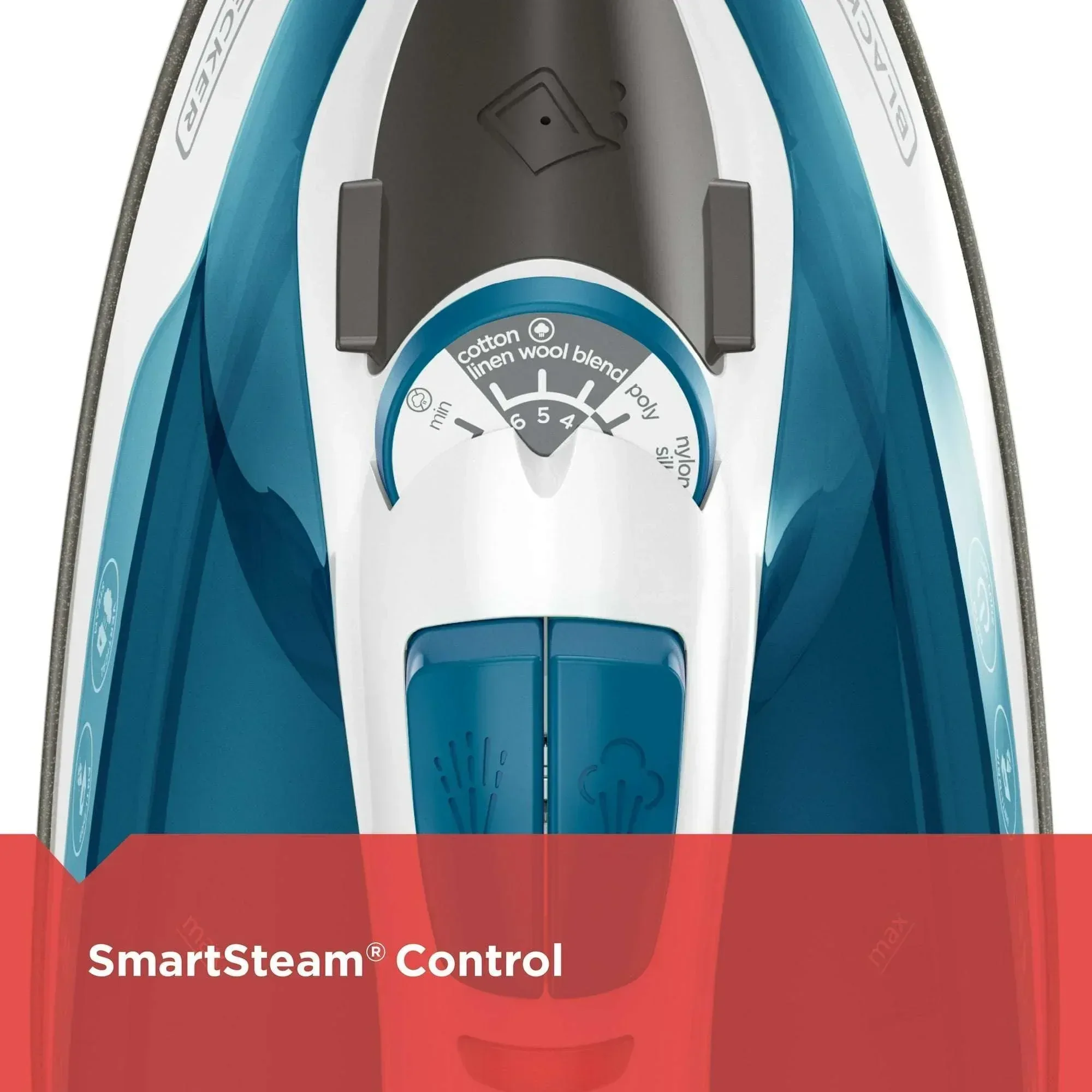 BLACK+DECKER Easy Steam Compact Iron, True-Glide Non-Stick Soleplate, Vertical Steam - Image 2