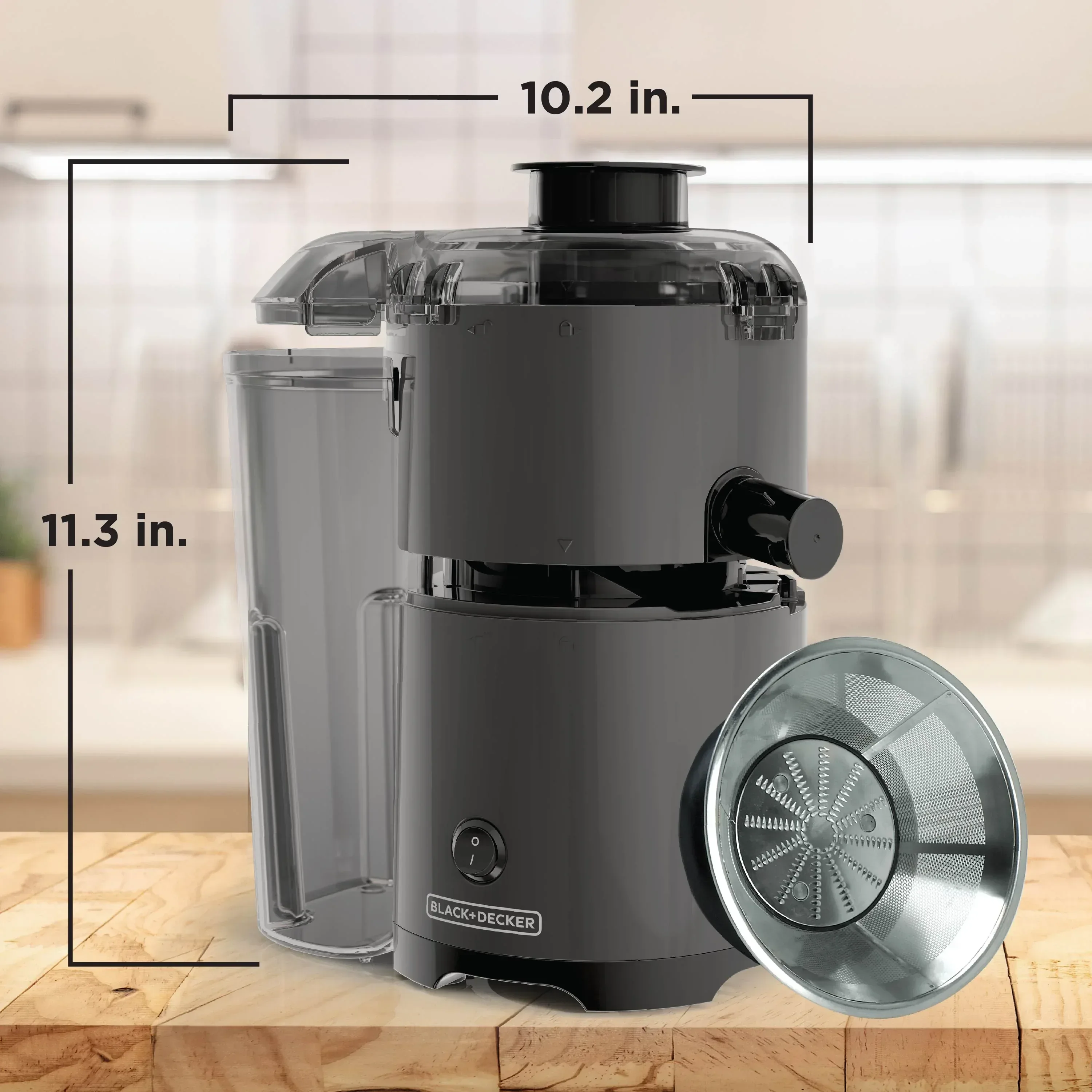 BLACK+DECKER Fruit & Vegetable Juicer Extractor, 400-Watt, Quiet, Black Plastic - Image 9