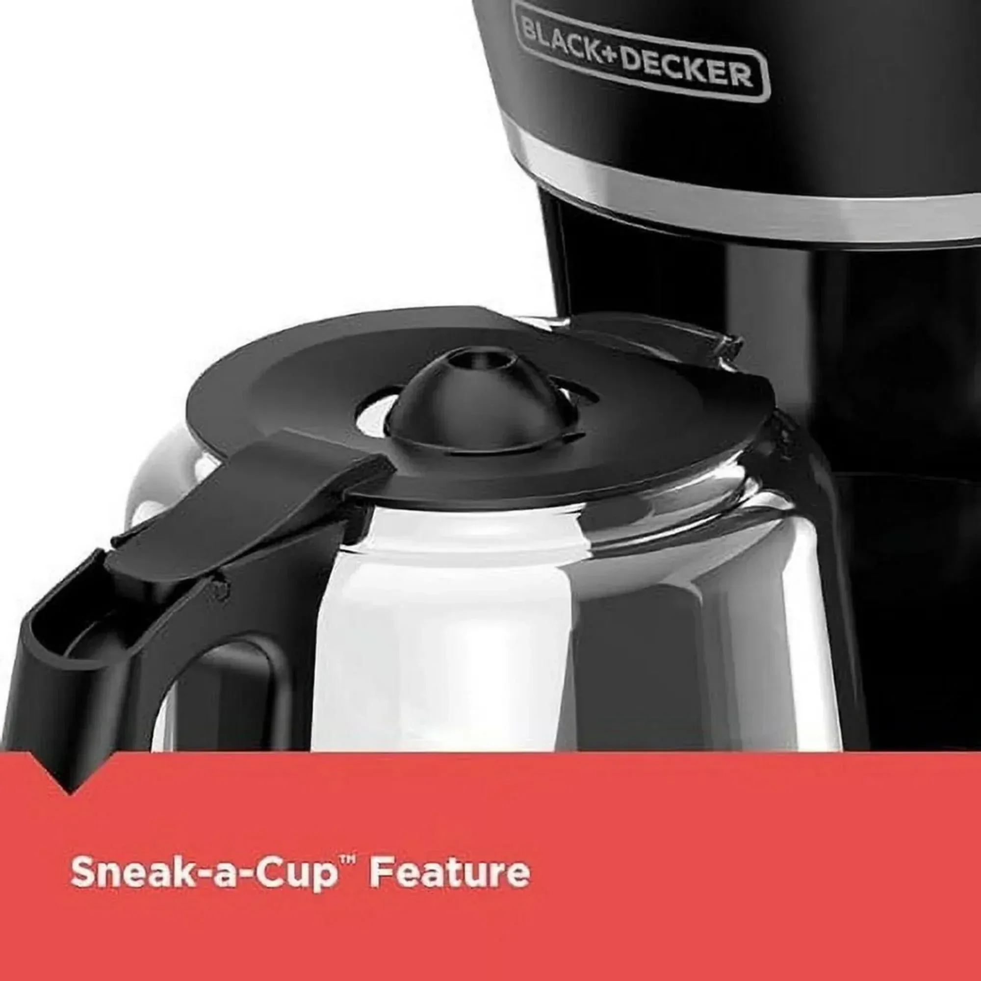 BLACK+DECKER Programmable 12-Cup Drip Coffee Maker with Custom Brew Strength, Black - Image 5