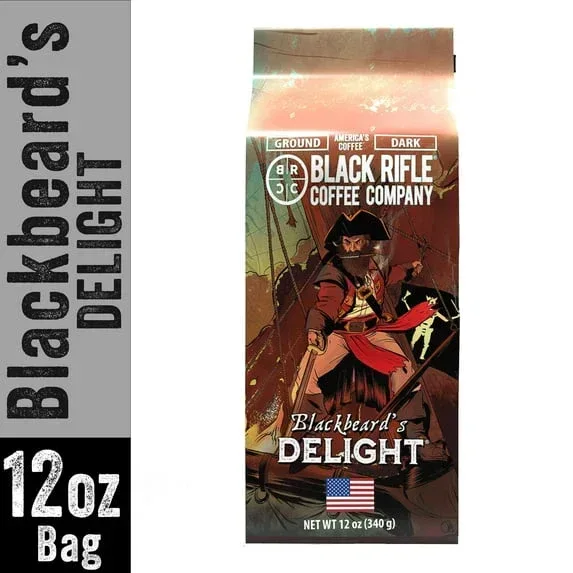 Black Rifle Coffee Company Blackbeard's Delight, Dark Roast, Ground Coffee, 12 oz - Image 2