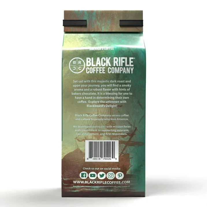 Black Rifle Coffee Company Blackbeard's Delight, Dark Roast, Ground Coffee, 12 oz - Image 6
