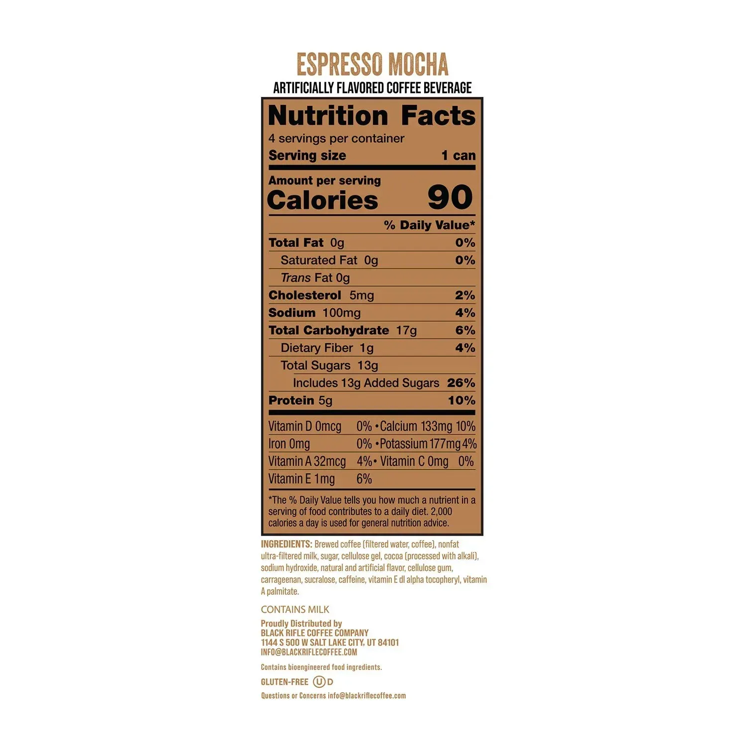 Black Rifle Coffee Company Espresso Mocha, 11 fl. oz., 12 pk. - Image 3