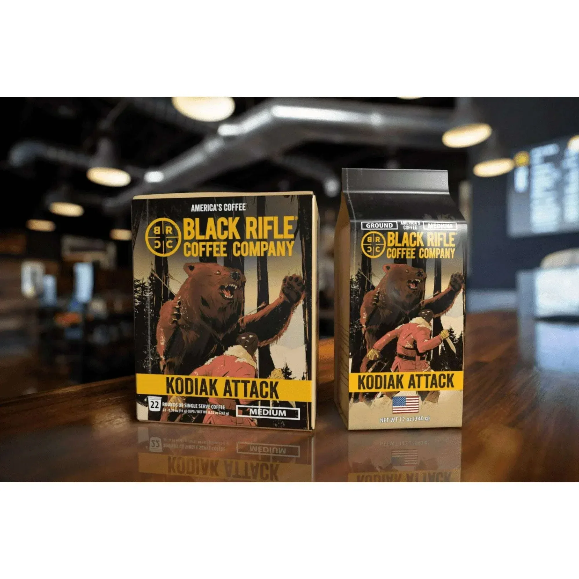 Black Rifle Coffee Company Kodiak Attack, Medium Roast, Ground Coffee, 12 oz - Image 2