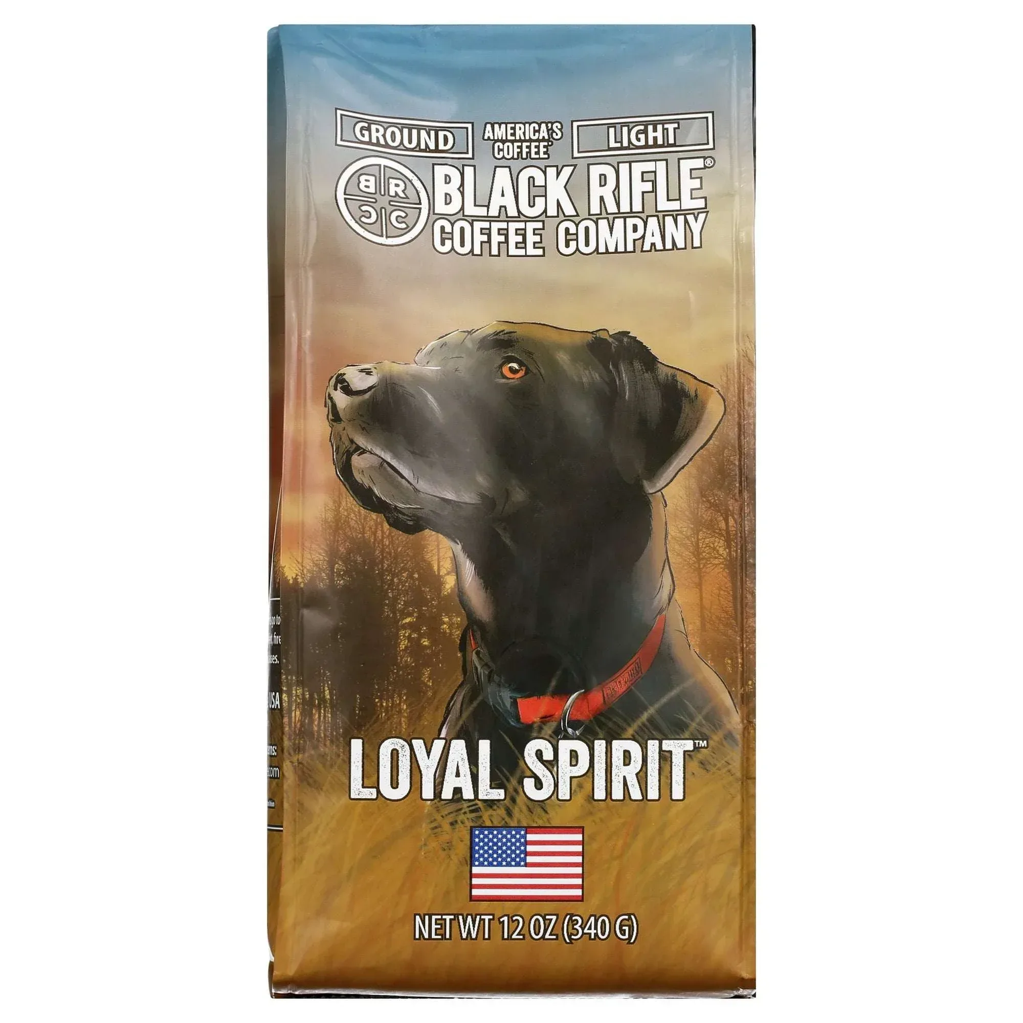 Black Rifle Coffee Company Loyal Spirit, Light Roast, Ground Coffee, 12 oz