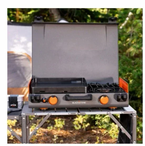 Blackstone Adventure Ready 14” Propane Camping Griddle with Side Burner - Image 2