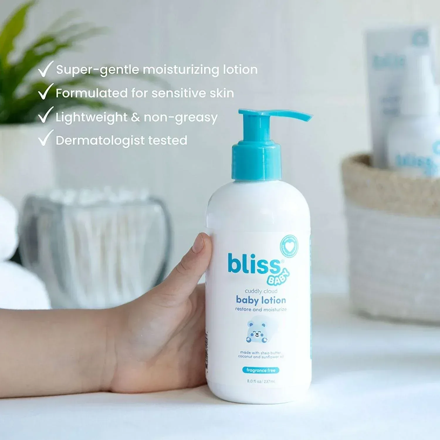 Bliss Baby Bath Bundle, 2-in-1 Shampoo + Body Wash & Lotion, 8 fl. oz., 2 pk. - Image 4