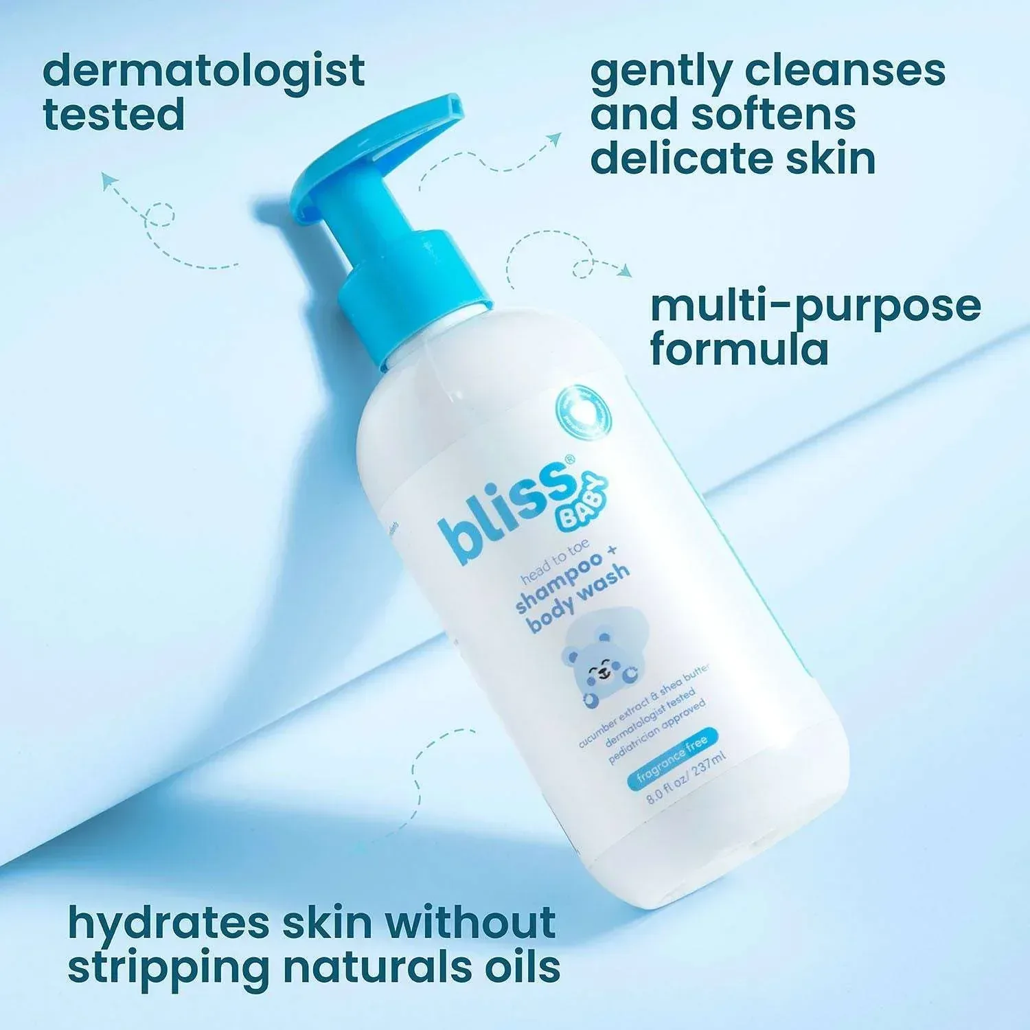 Bliss Baby Bath Bundle, 2-in-1 Shampoo + Body Wash & Lotion, 8 fl. oz., 2 pk. - Image 8