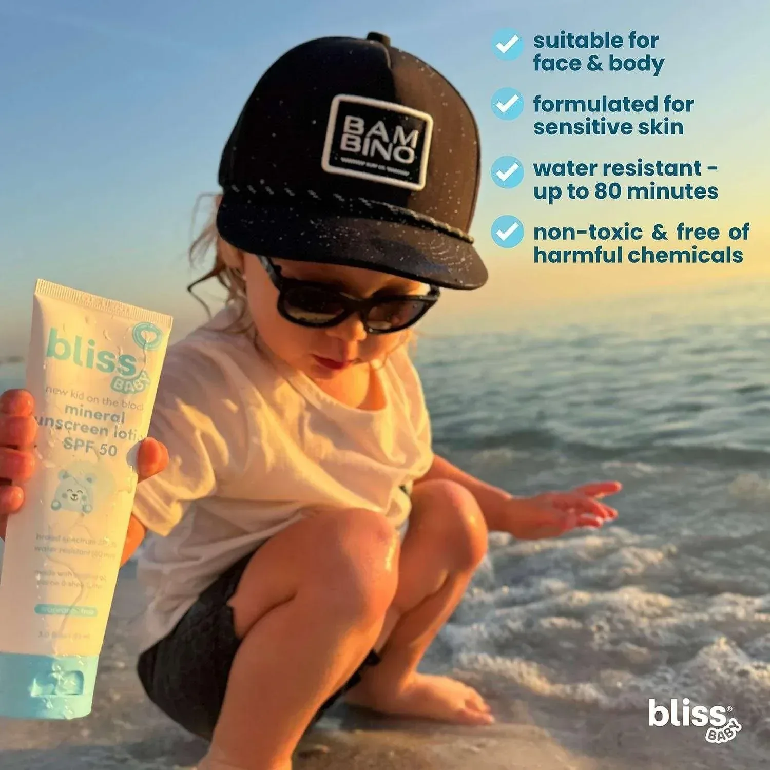 Bliss Baby Mineral Lotion & Stick, SPF 50, Sunscreen Set - Image 5