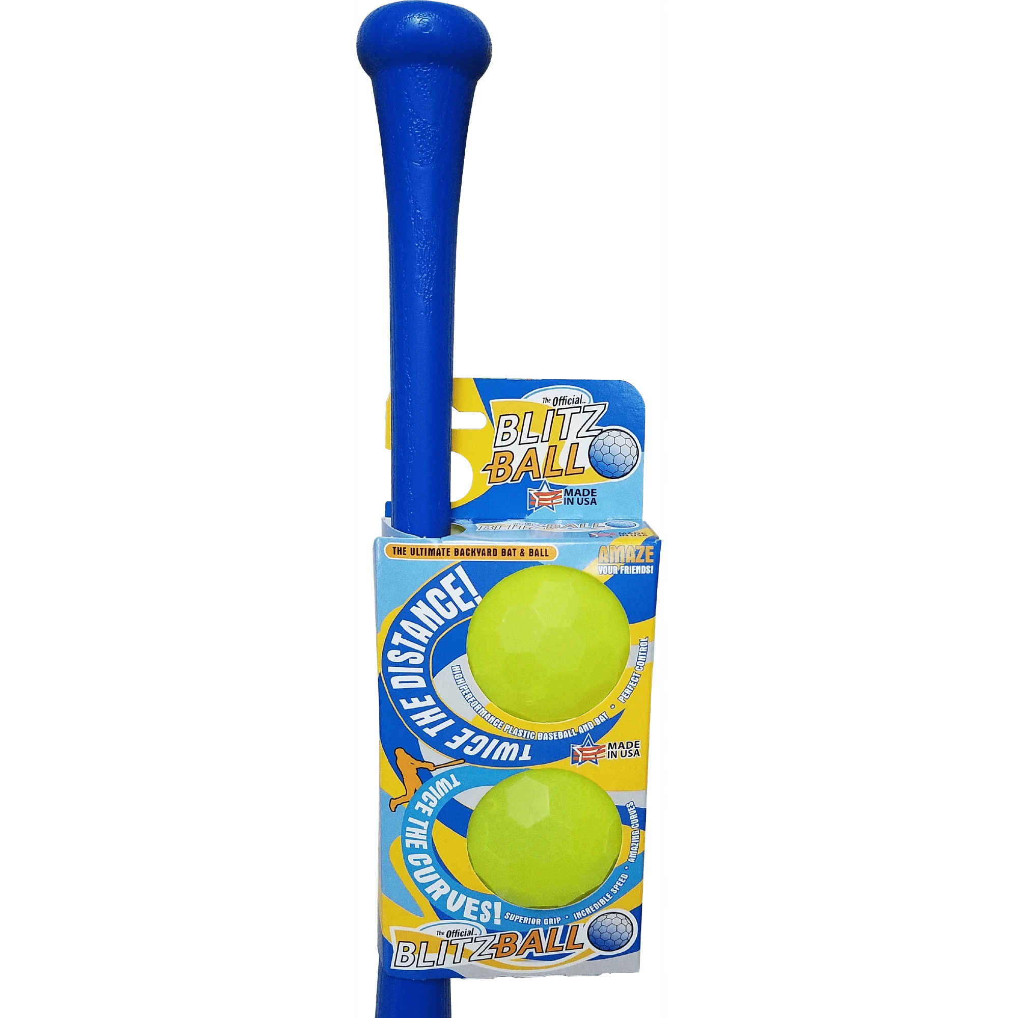 Blitzball- Plastic Backyard Baseball Bat and 2 Ball Combo Set - Image 3