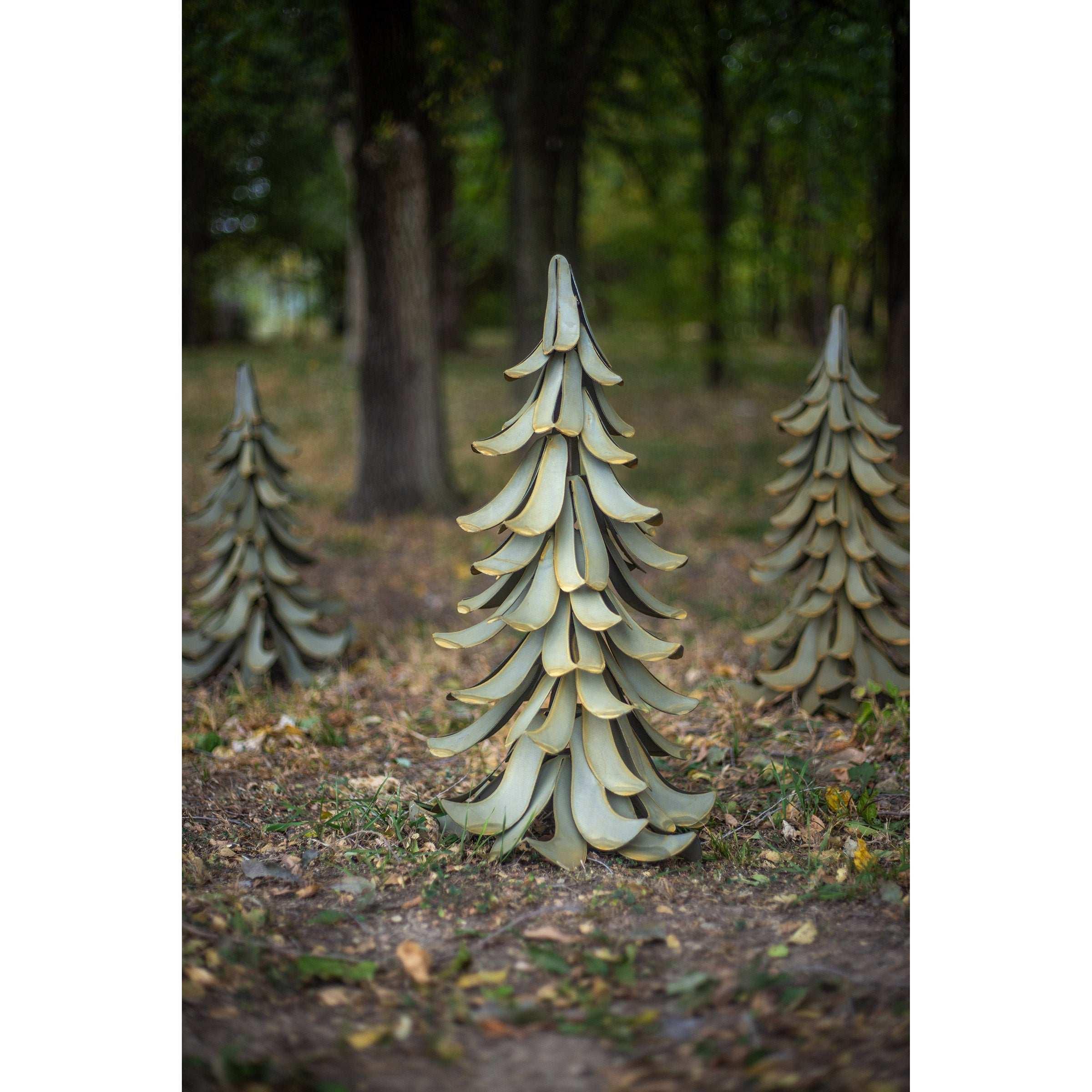 Blue Atlas Cedar Metal Garden Accent by Desert Steel - Image 2