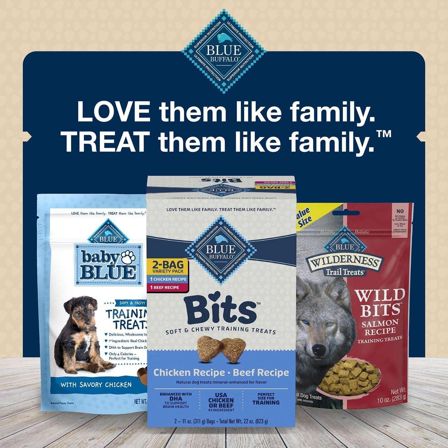 Blue Buffalo Blue Bits Chicken and Beef Variety Pack, Soft-Moist Training Treats, 11 oz., 2 ct. - Image 9