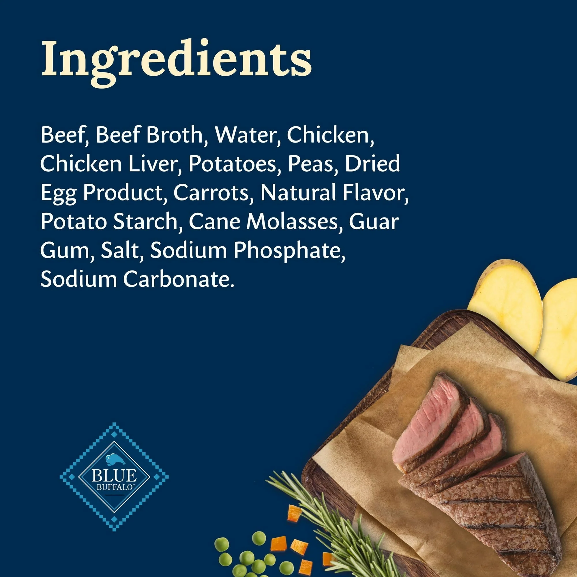 Blue Buffalo Delectables Natural Wet Dog Food Toppers, Hearty Beef, 3-oz Pouch - Image 6
