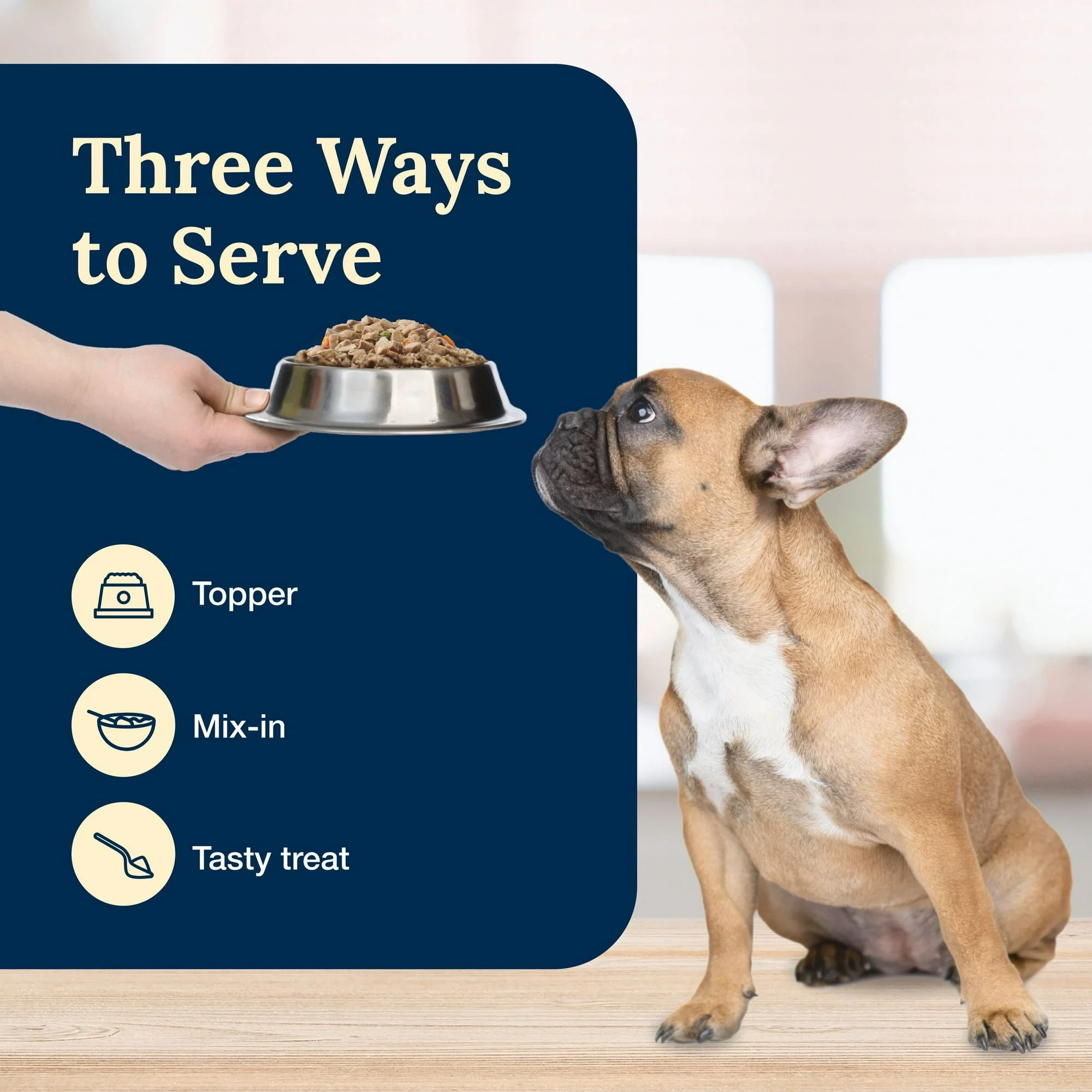 Blue Buffalo Delectables Natural Wet Dog Food Toppers, Hearty Beef, 3-oz Pouch - Image 8